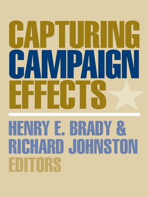 cover image of Capturing Campaign Effects